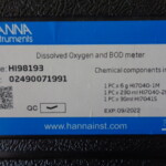 ポータブル溶存酸素計（BOD/OUR/SOUR Meter）・HANNA Instruments・HI98193