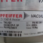 ターボ分子ポンプ・ファイファー（PFEIFFER）・TMU521