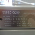 防爆オーブン・ESPEC・SPH-202 防爆オーブン・ESPEC・SPH-202